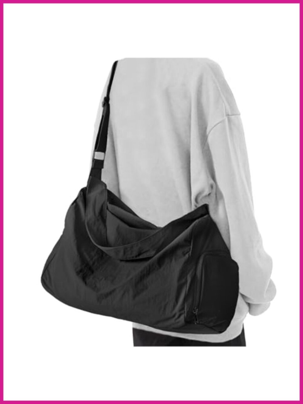 Large Gym Bag with Shoe Compartment Waterproof Polyester Duffle
